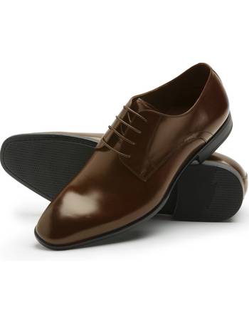 Shop Brook Taverner Brown Leather Shoes for Men | DealDoodle