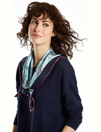 Joules Bloomfield Square Silk Printed Scarf 214624