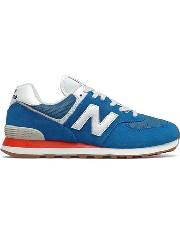 new balance hook and loop mens leather trainers