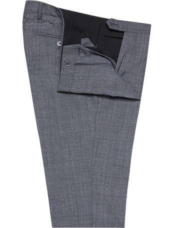 T.M.Lewin Kentish Grey Skinny Fit Power Stretch Trousers 