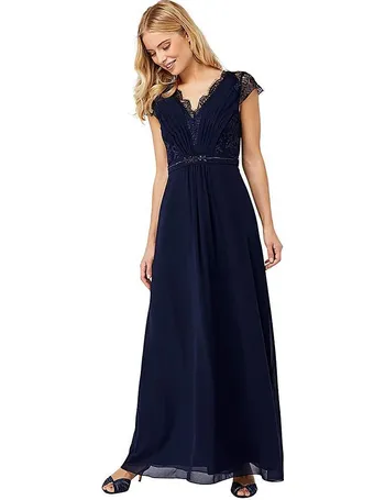 Monsoon brigitte hot sale navy dress