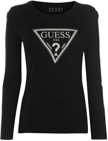 guess women's long sleeve shirts