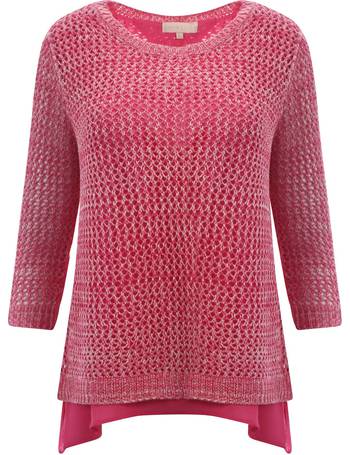 Sylvie Cable Longline Jumper – Pink