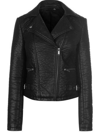 firetrap leather biker jacket