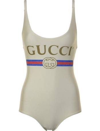 gucci bathing suit white