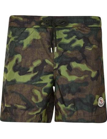 moncler camo swim shorts