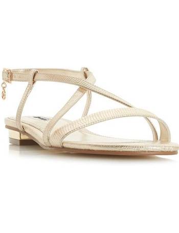 House of fraser gold hot sale sandals