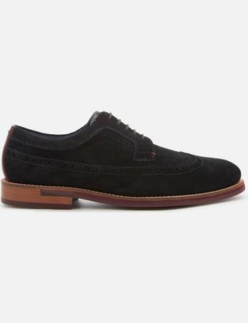 ted baker delani suede wingtip derby