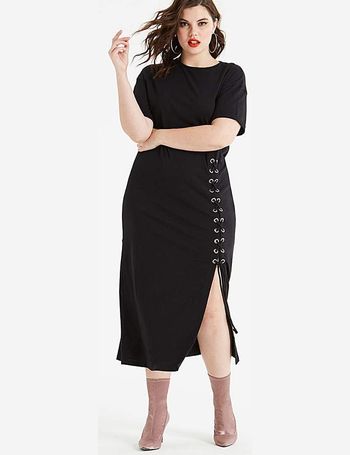 Koovs black sale dress