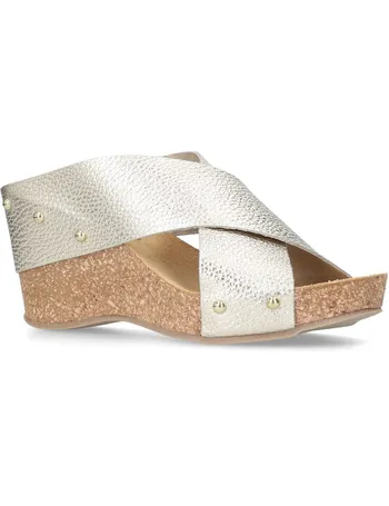 carvela comfort gold sandals