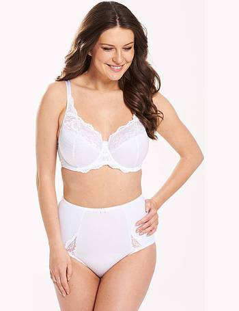 Pretty Secrets + Amelie Black/White Embroidered Full Cup Wired Bra