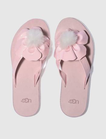 UGG Poppy Pink Flower Flip Flops