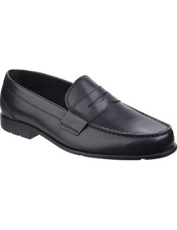 low heel lug sole loafers