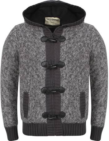 Dissident Men's Universal Zip Up Wool Blend Cardigan Knitted Jacket Top Thick 