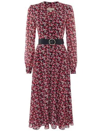 michael kors carnation print dress