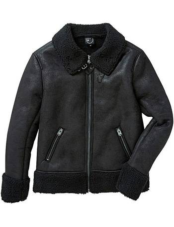 4bidden aviator shop faux shearling jacket