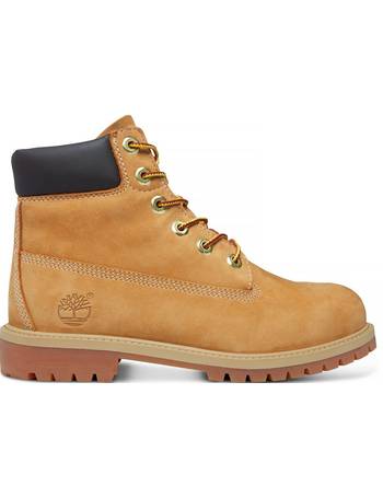 authentics 6 inch faux shearling boot for juniors in yellow