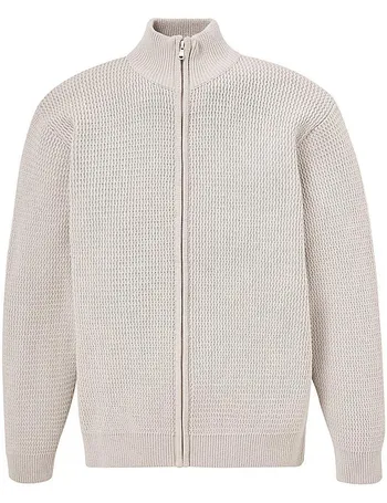 asda mens zip cardigans
