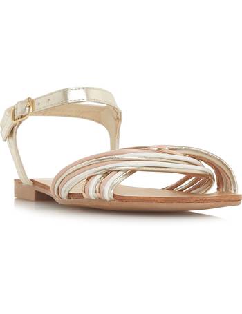 House of fraser gold hot sale sandals