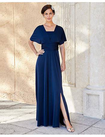 Joanna Hope V-Neck Half Beaded Dress Navy  Maxi dress, Sequin maxi dress,  Maxi dress blue