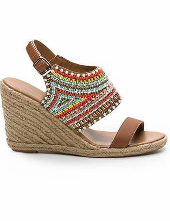 Cherry tomato woven clearance women's monica wedges