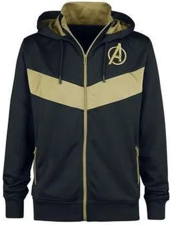 black and gold avengers hoodie