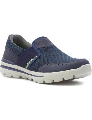 SPROX Sprox Mens Navy Twin Touch Fasten Casual Shoe 