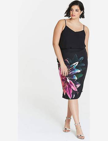 floral pencil skirt oasis
