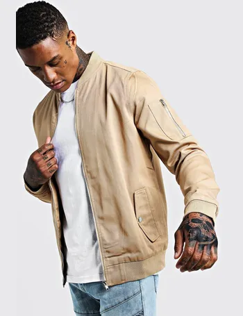 mens beige cotton jacket