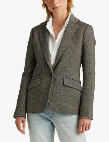 ralph lauren wool blazer womens