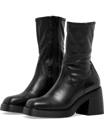 Vagabond joyce black leather shop pull on pointed boots