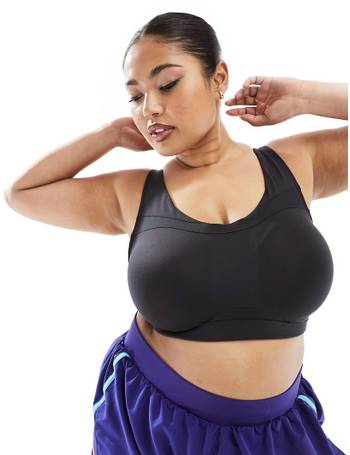 ASOS 4505 Curve high support sports bra in black