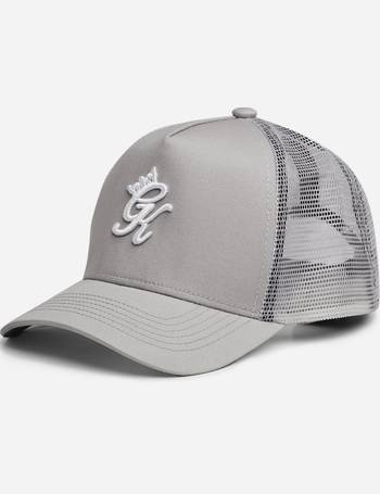 Gym King New Mens Baseball Cap Snapback Hat Gourley Mesh Panel Dark Grey  Silver