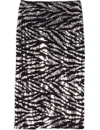 Chevron sequin hotsell midi skirt warehouse