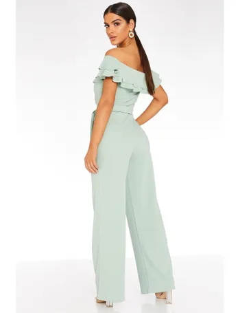 quiz mint green jumpsuit