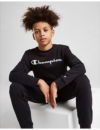 champion fleece crew sweatshirt junior