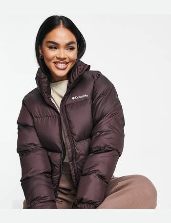 Hollister cropped puffer jacket in cream