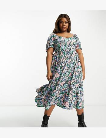 Joanna Hope Floral Angel Sleeve Dress