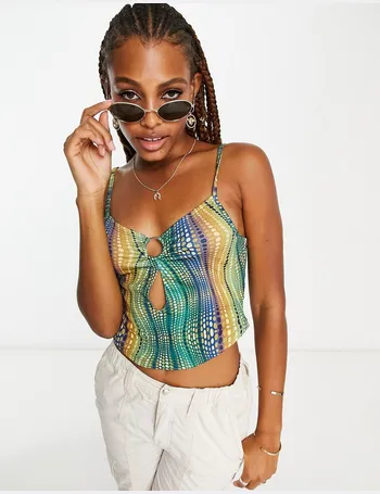 Wednesday's Girl cami layered crop top