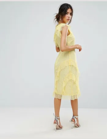 warehouse corded lace dress