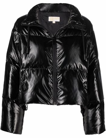 Michael Kors logo-tape Hooded Puffer Jacket - Farfetch