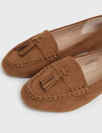 wide fit tan loafers ladies