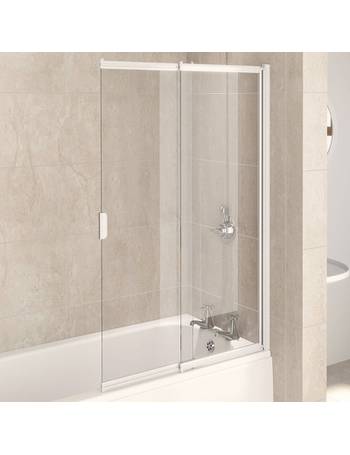 Aqualux Bath Screens Up To 25 Off, Over Bath Sliding Shower Doors