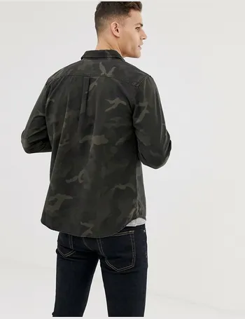 barbour international camo overshirt