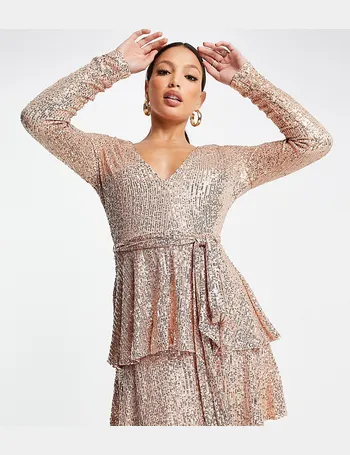 asos gold dress uk