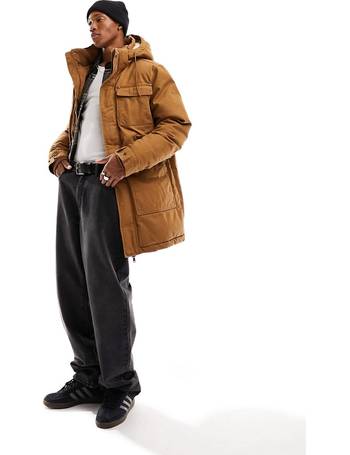 Vintage Superdry Worker Hooded Dark Denim Jacket XS 