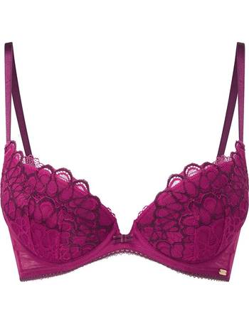 Gossard Encore bordeaux padded high apex bra in purple