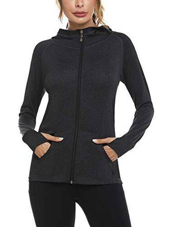 Ladies Plain Zip Up Hoodie Sweatshirt Women Fleece Jacket Hooded Top UK 8 To 16 