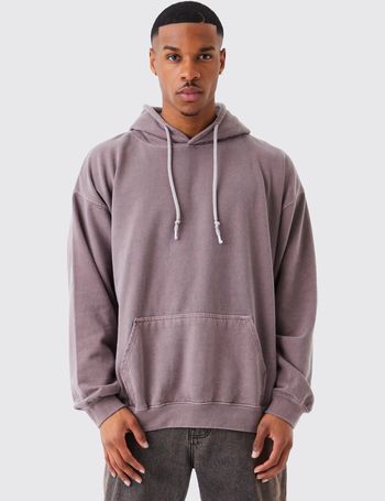 Boohooman hoodie with hotsell man embroidery in black