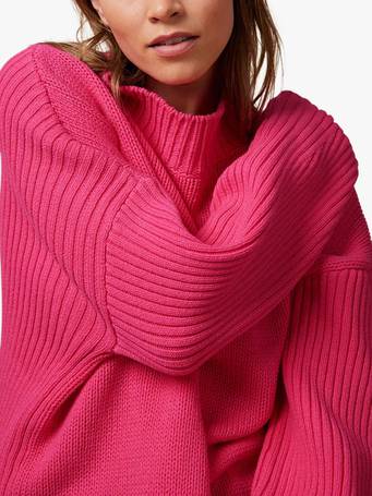 Mint velvet pink funnel neck sweatshirt hot sale